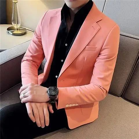 Business Jacket men suit jacket for Men Slim Fit Coats Menswear Casual Man Dress Suits and Blazers