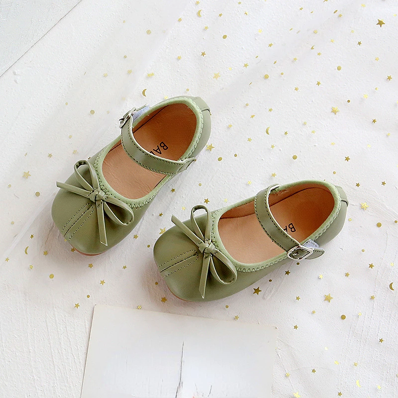 Mary Janes Kid Leather Shoes Spring Cute Princess Soft Sole Girls Shoes