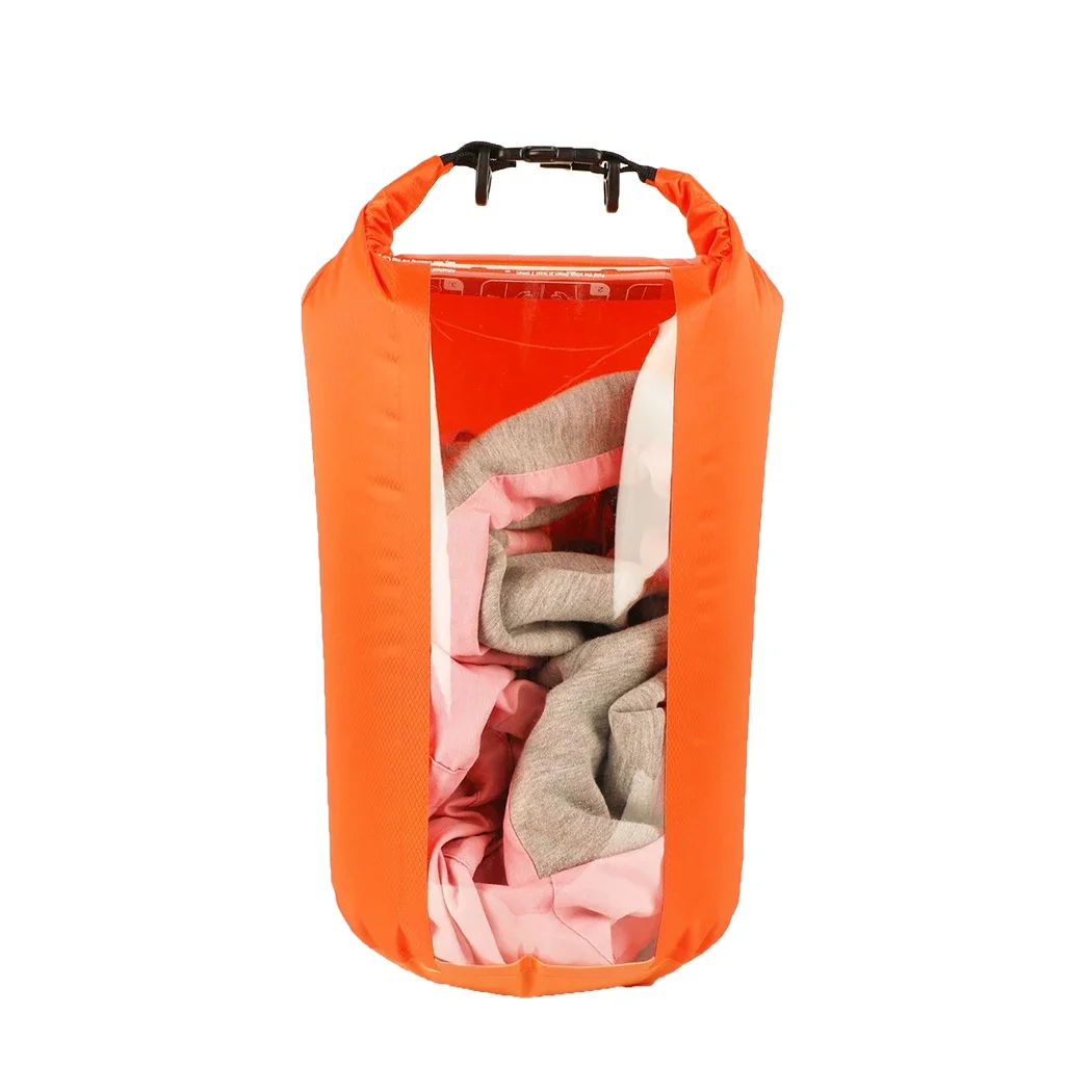2L 10L 20L Outdoor Waterproof Swimming Dry Bag Beach Buckled Storage Sack Camping Drifting Waterproof Bags With Adjustable Hook