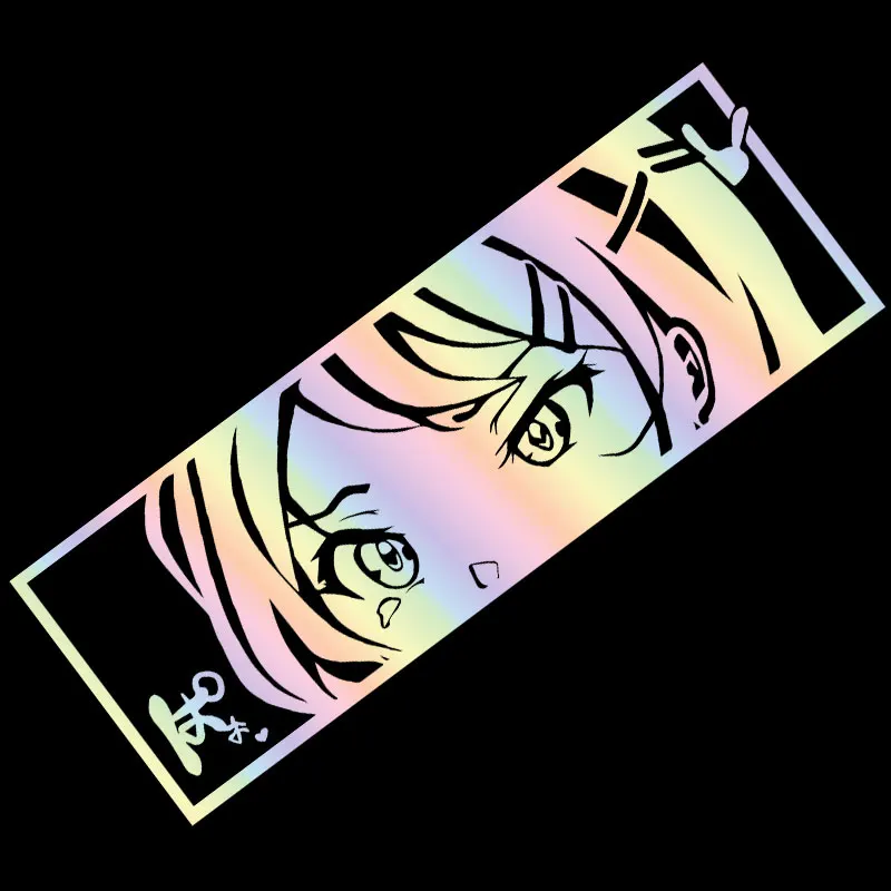 Anime Sticker For Car Stickers PVC Vinyl Decal Cute Girl Automobile
