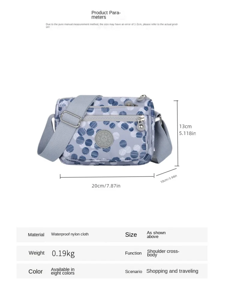 Stylish Nylon Crossbody Bag for Everyday Use
