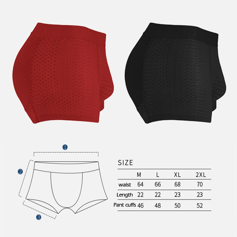Sexy Mens Padded Briefs Butt Lifter Enhancer Hip Underwear Body Shaper Shorts Butt Lifter Shapewear Panties for Mens