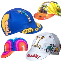Rainbow Cycling Cap Gray Ride Head Wear Blue Bike Hat One Size Fits Most 1