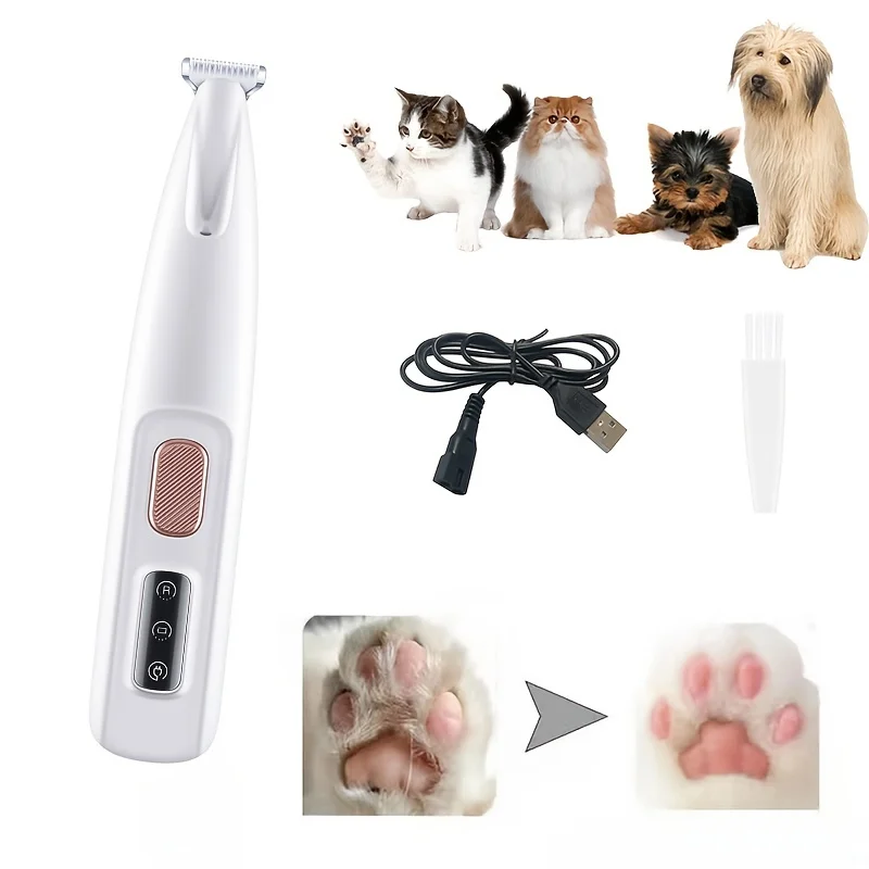 Pet Grooming Scissors Suitable Dogs and Cats 18 Millimeter Wide Blade BeltLEDThe lamp'sUSBRechargeable Ergonomic Design B