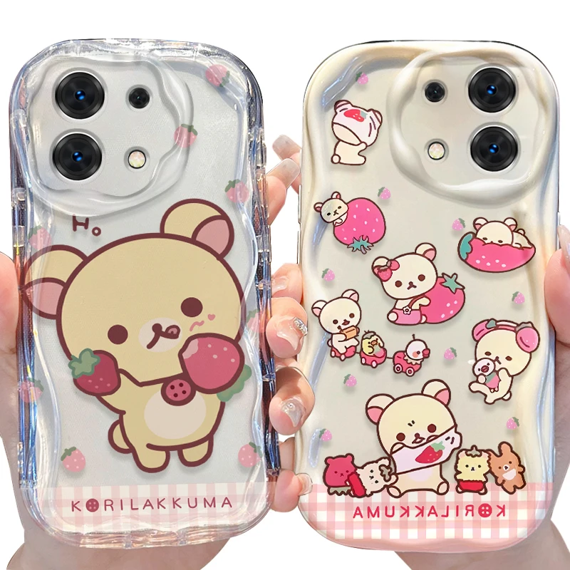 R-Rilakkuma Strawberry Silicone Phone Case