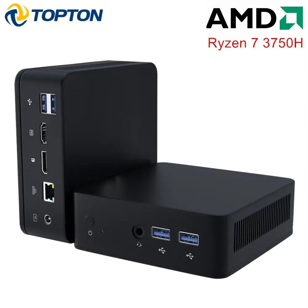 ToptonMini PC AMD Ryzen 7, 3750H, 5, 3550H, Barebone, Windows 11