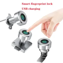 

Cabinet Lock Smart Fingerprint Lock Biometric Drawer Lock 30 Fingerprints Rechargeable Keyless Electronic Lock
