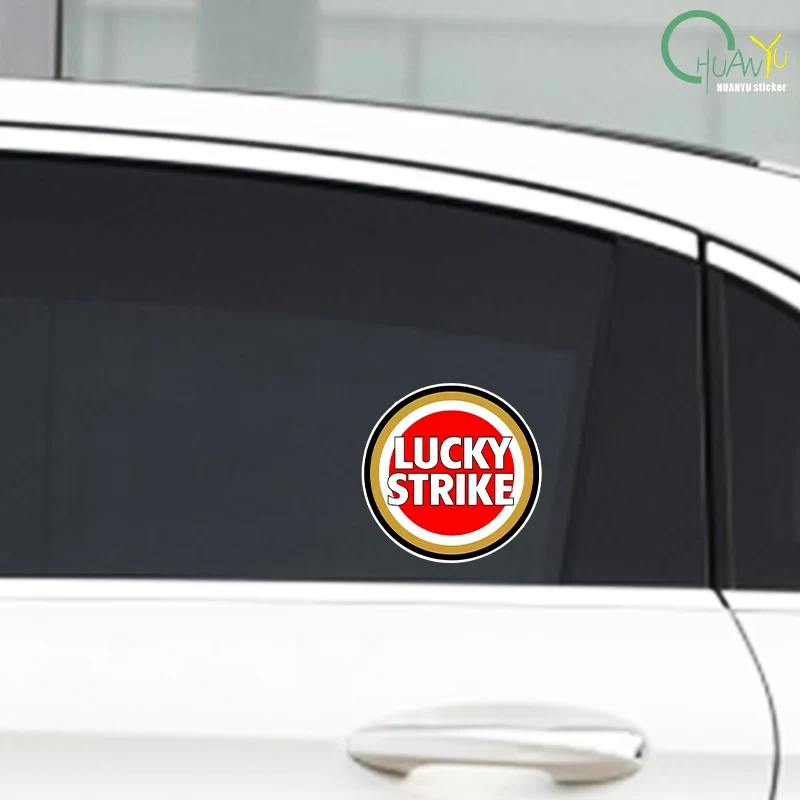 Kreative Lucky Strike Auto Aufkleber Motorrad Stoßstange Kofferraum Laptop Fenster Vinyl Aufkleber Hochwertige Auto Dekoration – Detail 8