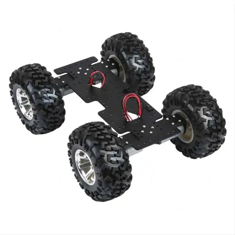 5kg Load 4WD Robot Car 12V DC Motor Off Road Wheel Chassis for Arduino Robot DIY Kit Programmable Car RC Tank Big Chassis