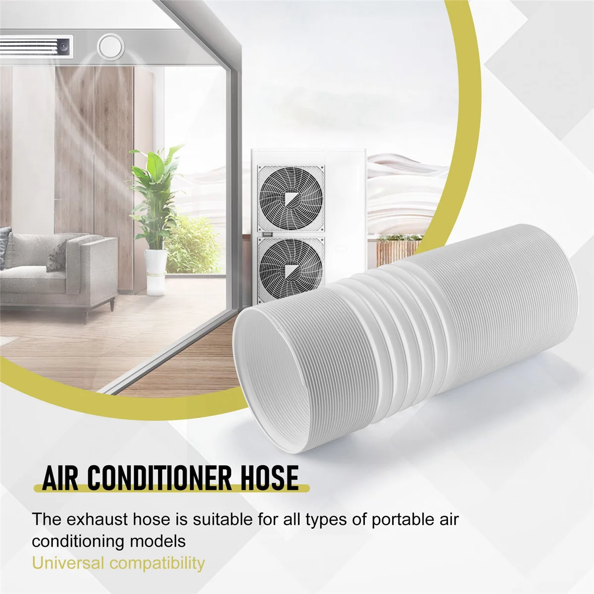 Connecteur D'évacuation Pour Climatiseur Mobile - Diamètre 15 Cm, En PP, Neuf, Générique