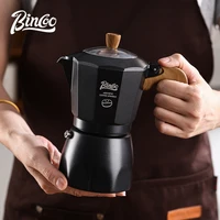 Bincoo Dual Valve Moka Pot Espresso Maker Mocha Pot Brewed Coffee Pot Electric Stove For Concentrated Extraction Barista Tools 1