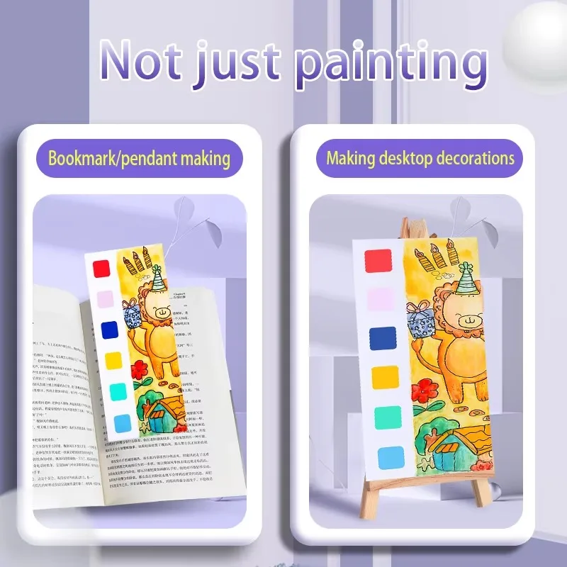 Early Education Watercolor Coloring Book Children's Graffiti Painting with Pigment Tracing Book for Kids Drawing Art Supplies 5
