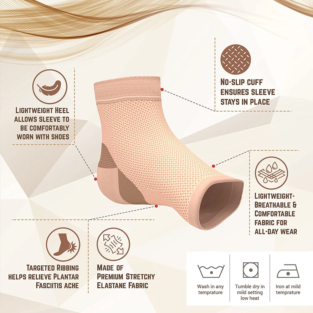 Neuropathy socks Compression socks Ankle socks Ankle support Ankle support brace 1Pair Plantar Fasciitis Socks with Arch Support-Ankle Compression Sleeve Brace Toeless Socks for Foot Pain Relief Swelling