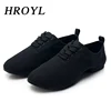 HROYL Jazz Dance Shoes Canvas Size EU34-45 Women Girls Ballroom Modern Tango Performance Practise Dancing shoes Wholesale 1