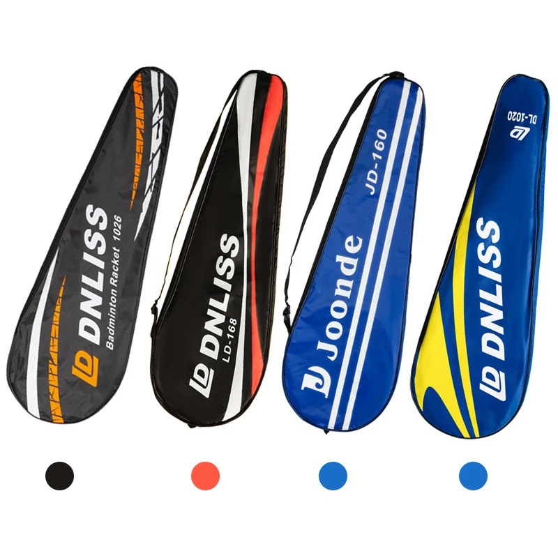 Portable Oxford Badminton Racket Bag Thick Badminton Racket Cover Tennis Storage Protective Cover Protective Pouch