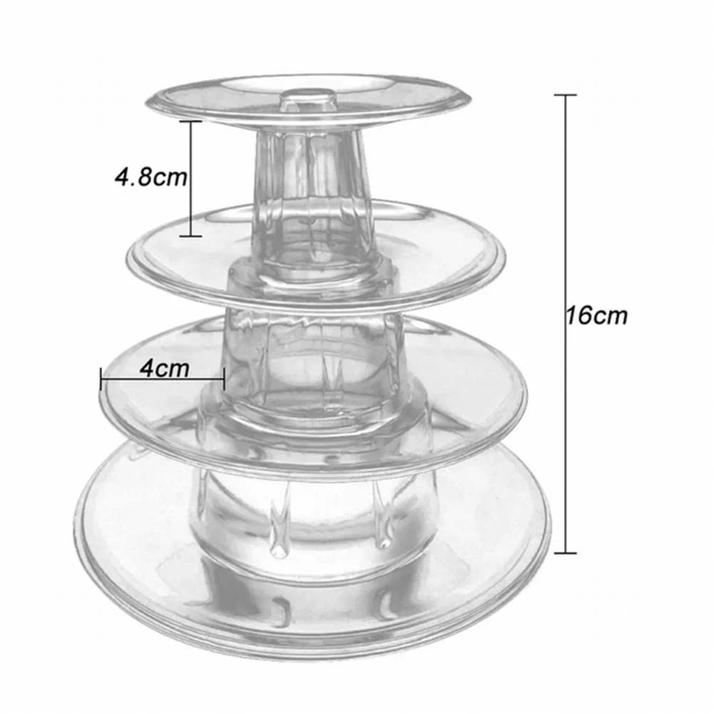 4/5/6 Tiers Wedding Party Dessert Stands Macaron Cupcakes Display Tray Racks Tabletop Fondant Cake Holder for Household
