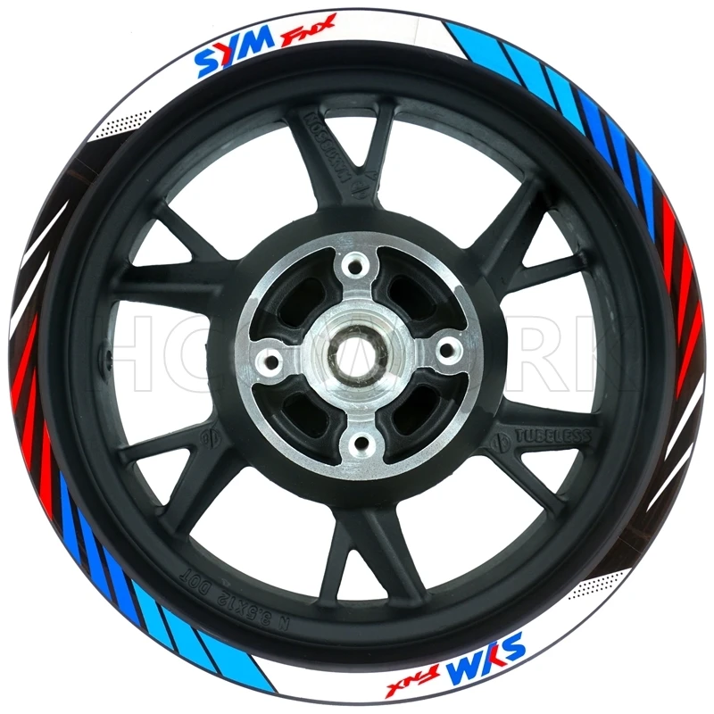 Motorcycle Accessories Wheel Hub Wheel Rim Sticker Reflective Stickers For Sym Fiddle 125 Abs Xs125T-16C Fiddle 4