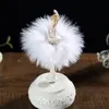 Ballerina Musical Box Elegant Dancing Girl Elegant Figurines Rotate Boxes For Friend Home Desktop Birthday Gift 4
