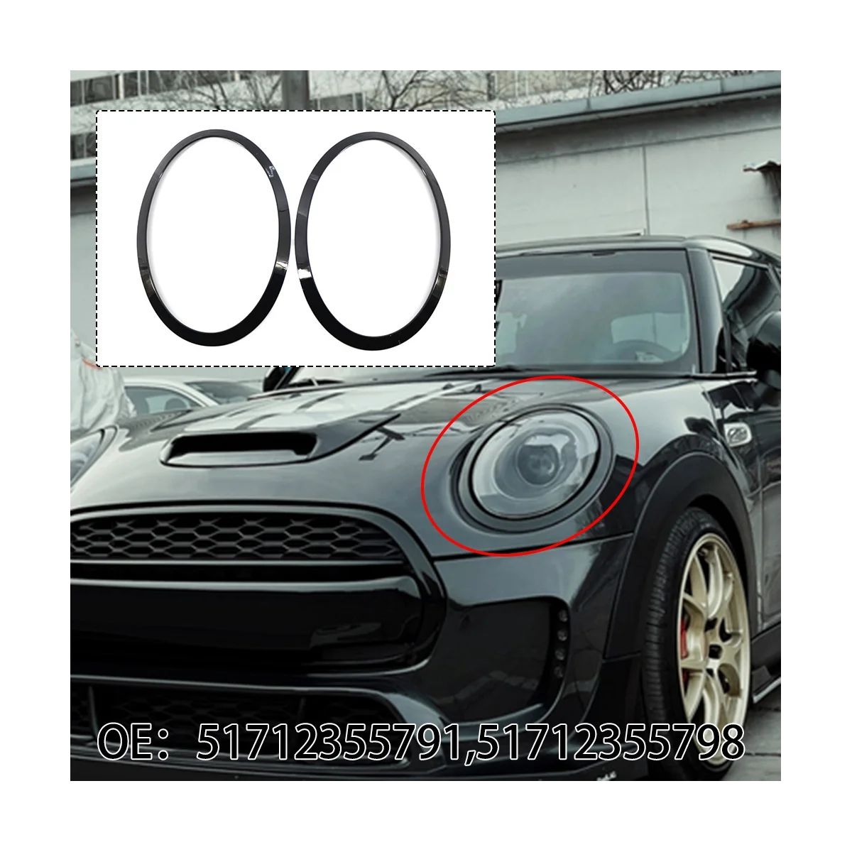 BMW ̴ F55 F56 F57 13-17 51712355791 51712355798  Ʈ Ʈ ,  