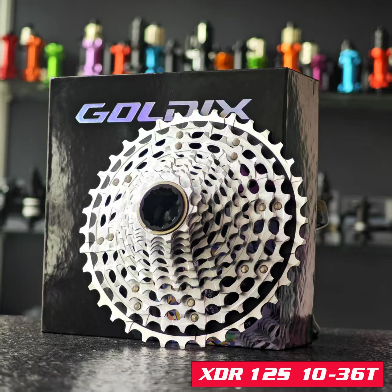 Description Picture 6 of itemGOLDIX road bike CNC integrated ultra lightweight 12 speed flywheel, suitable for SRAM XDR RED AX XPLR electronic transmission