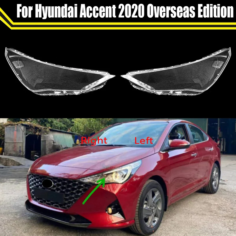 For Hyundai Accent 2020 Overseas Edition Headlamp Caps Light Case