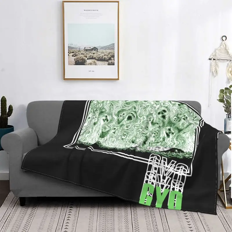 Junji Ito Gyo Green Gas Blanket Home Classic High Grade Couch Blanket