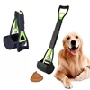 Long Handle Jaw Clamp Poop Scooper Heavy Duty Pet Waste Grabber Foldable Portable for Dogs Puppies Cats No Bend Tool