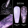 MEET ACROSS 7ml Translucency Reflective Gel Nail Polish Reflective Glitter Semi Permanent Soak Off UV Gel Nail Art Varnish 4