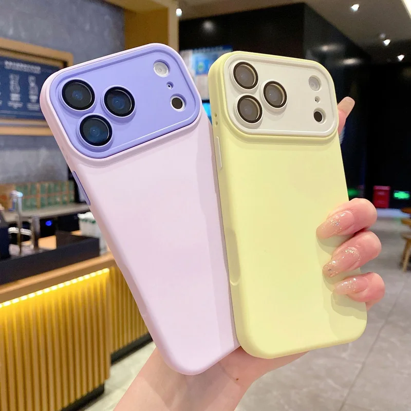 Silicone TPU soft back cover for iPhone 17 16 15 14 13 12 11 Pro Max
