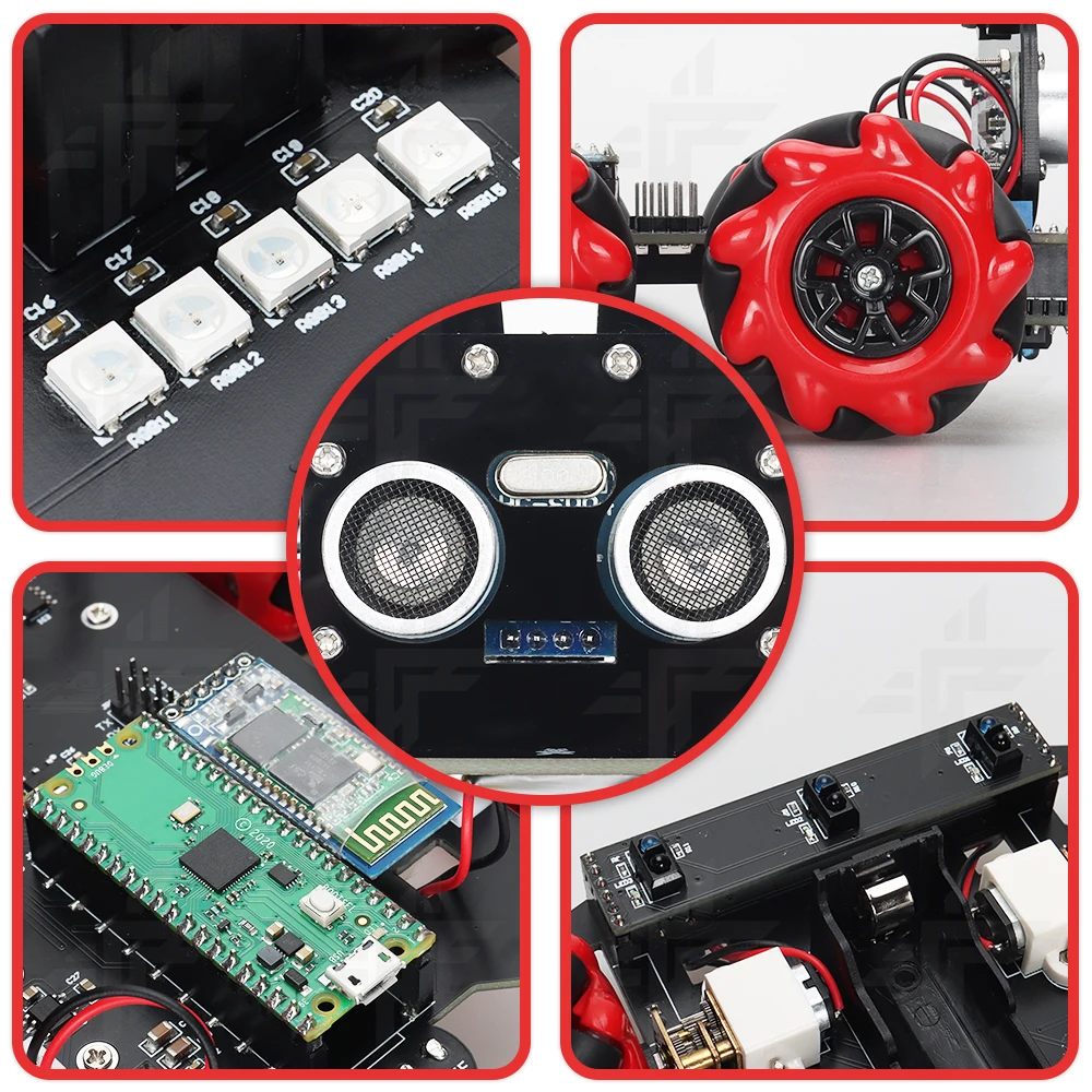 Smart Robot Car Kit For Arduino Programming Raspberry PICO Full Version Project Easy Assembly Multifunctional Automation Set