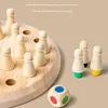 Preschool CHILDREN'S Puzzle Memory Chess Toys, Baby Brain Memory Exercise, Focus Training, Parent-child Games Chess Games 4