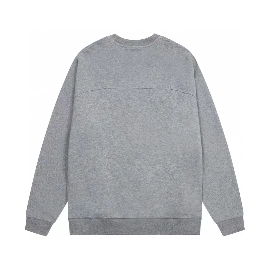 

2024 Autumn/Winter New Fashion Style Grey Round Neck Sweater