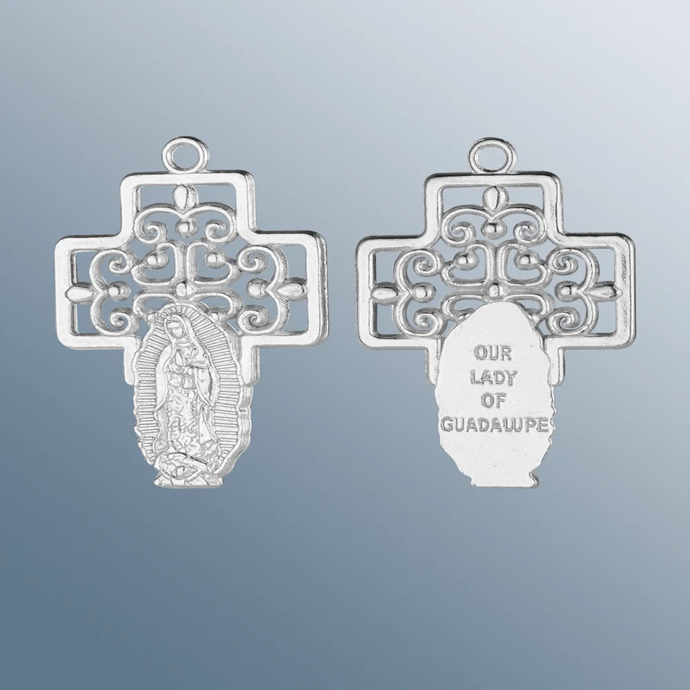 Diyalo 10 stücke Mode Jungfrau Mary Medaille unsere Dame von Guadalupe Halskette Anhänger Ornament Kommunion Sakrament Geschenke – Detail 3