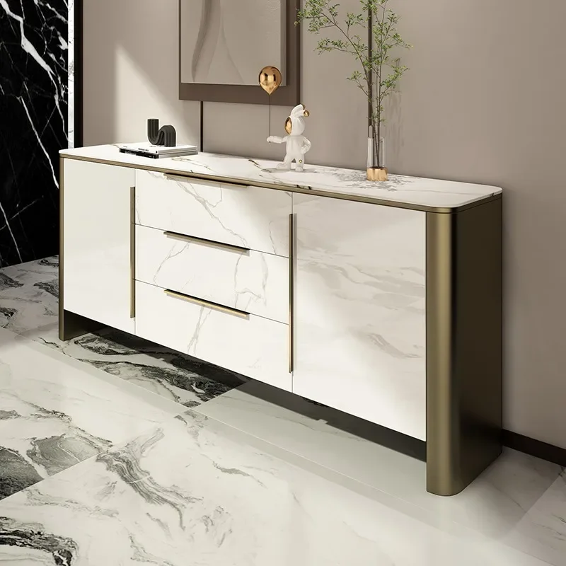 Food Buffet Table Sideboards Narrow Shelf Corner Drawer Shelves Modular Storage Sideboards Dining Table De Chevet Furniture HDH