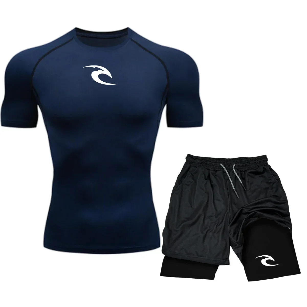 Men Superhero Sport Suits Rashguard Jerseys Tights Pants Running T Shirt Boxing Sets Gym Training Muay Thai Shorts MMA Fightwear