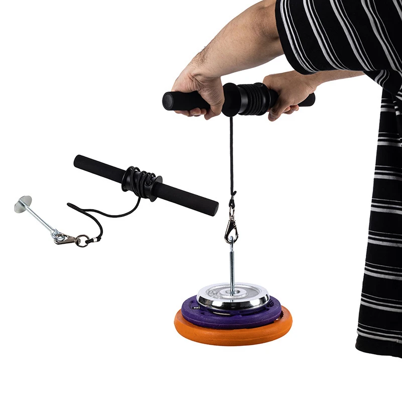 Home Fitness Equipment: Wrist and Forearm Blaster, Thousand Pound Stick, Hand-Grip Arm Muscle Strength Trainer Roller 4