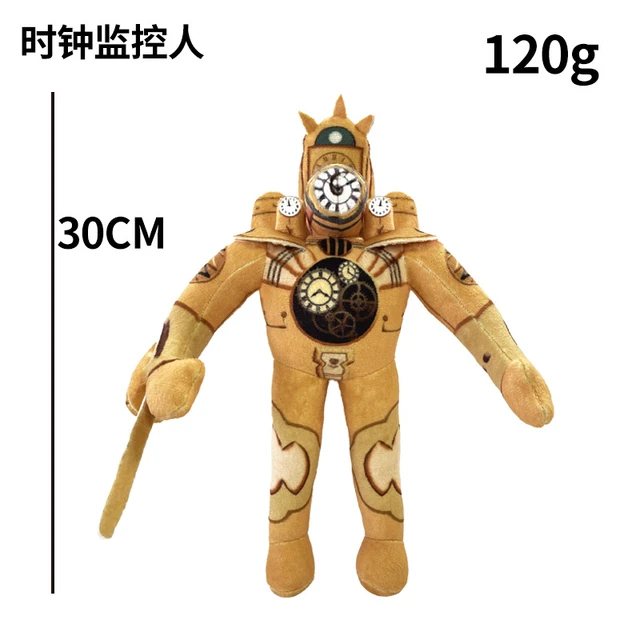 GODDIS [Nouveau] Peluche Skibidi Toilet Titan Clockman/DrillMan, Peluche  Skibidi Toilet Man, Skibidi Toilet Titan Speakerman/