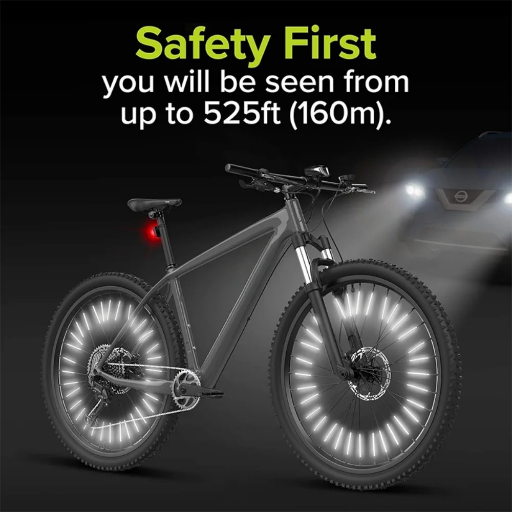 Bicycle Spoke Reflectors 12/24/48/72/96pcs 8cm DIY Night Warning Safety For MTB Outdoor Cycling Wheel Spokes