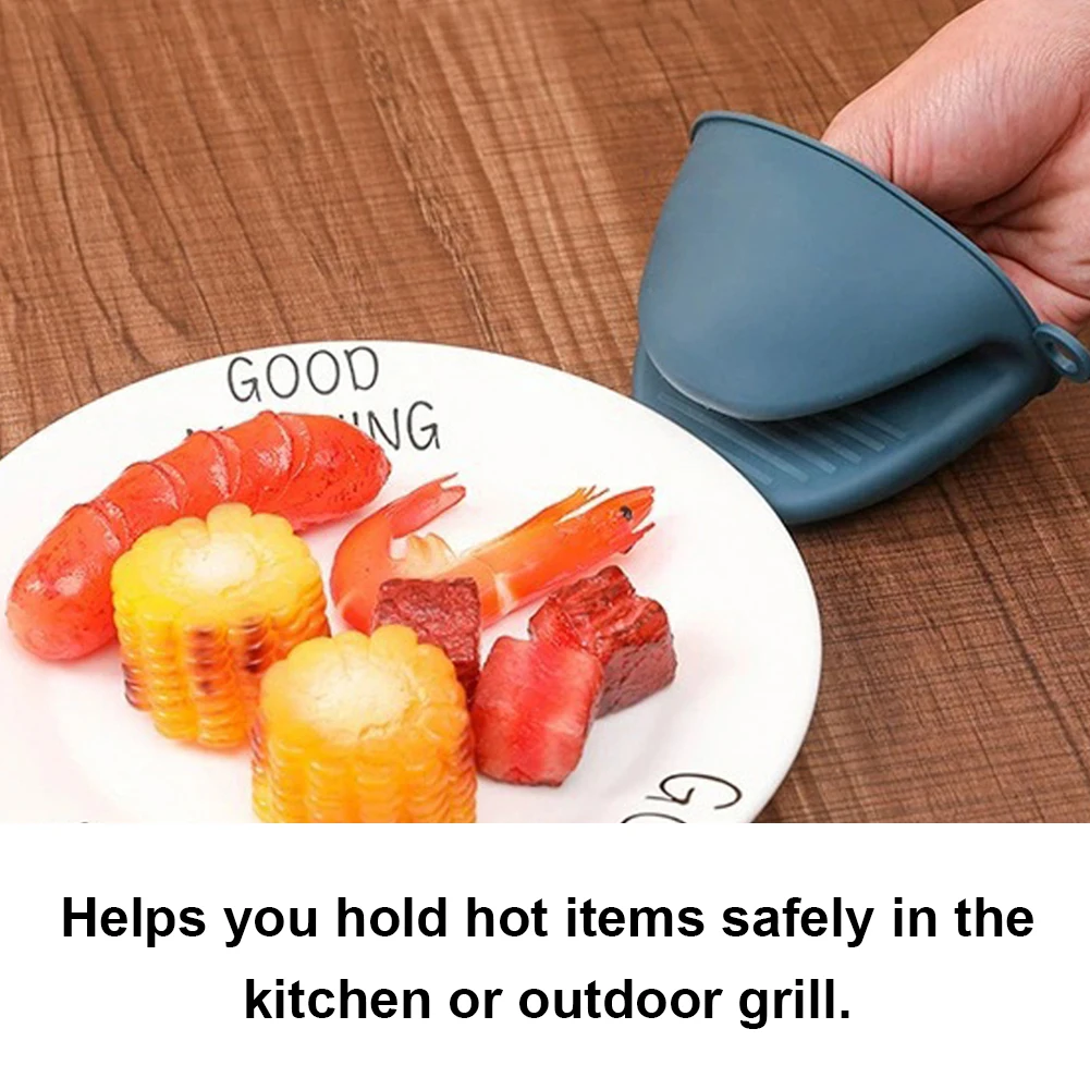 Oven Mitts Mini Oven Mitts Silicone Potholders Rubber Glove Kitchen Mittens Pinch for Kitchen Cooking & Baking