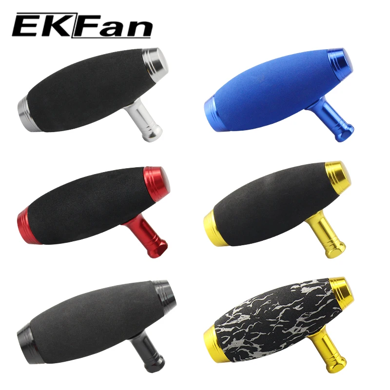 【Auf Lager】EKFan 1 Stück Angelrollenknopf aus Aluminiumlegierung & EVA für Baitcasting- und Spinnrollen, Angelzubehör