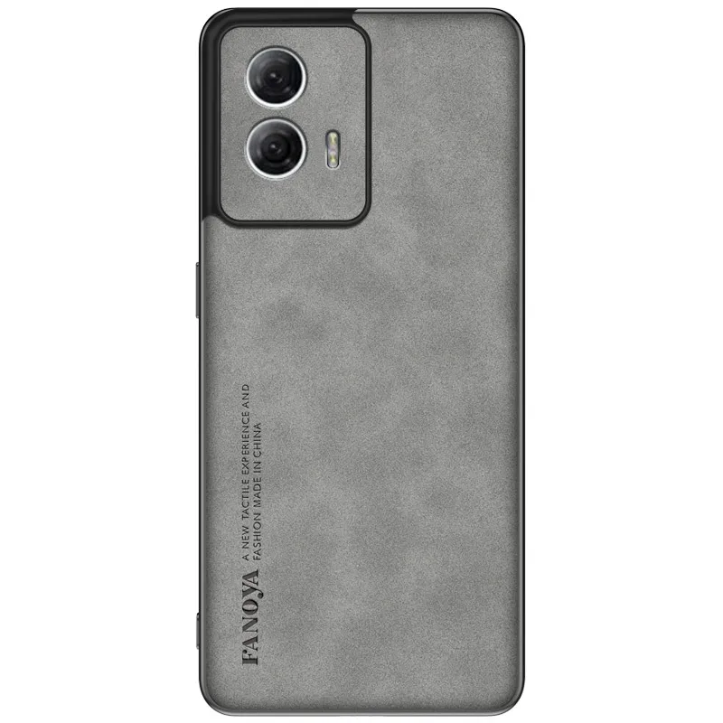 Premium Frosted PU Leather Anti-Shock Hard Case - Sleek Matte Finish