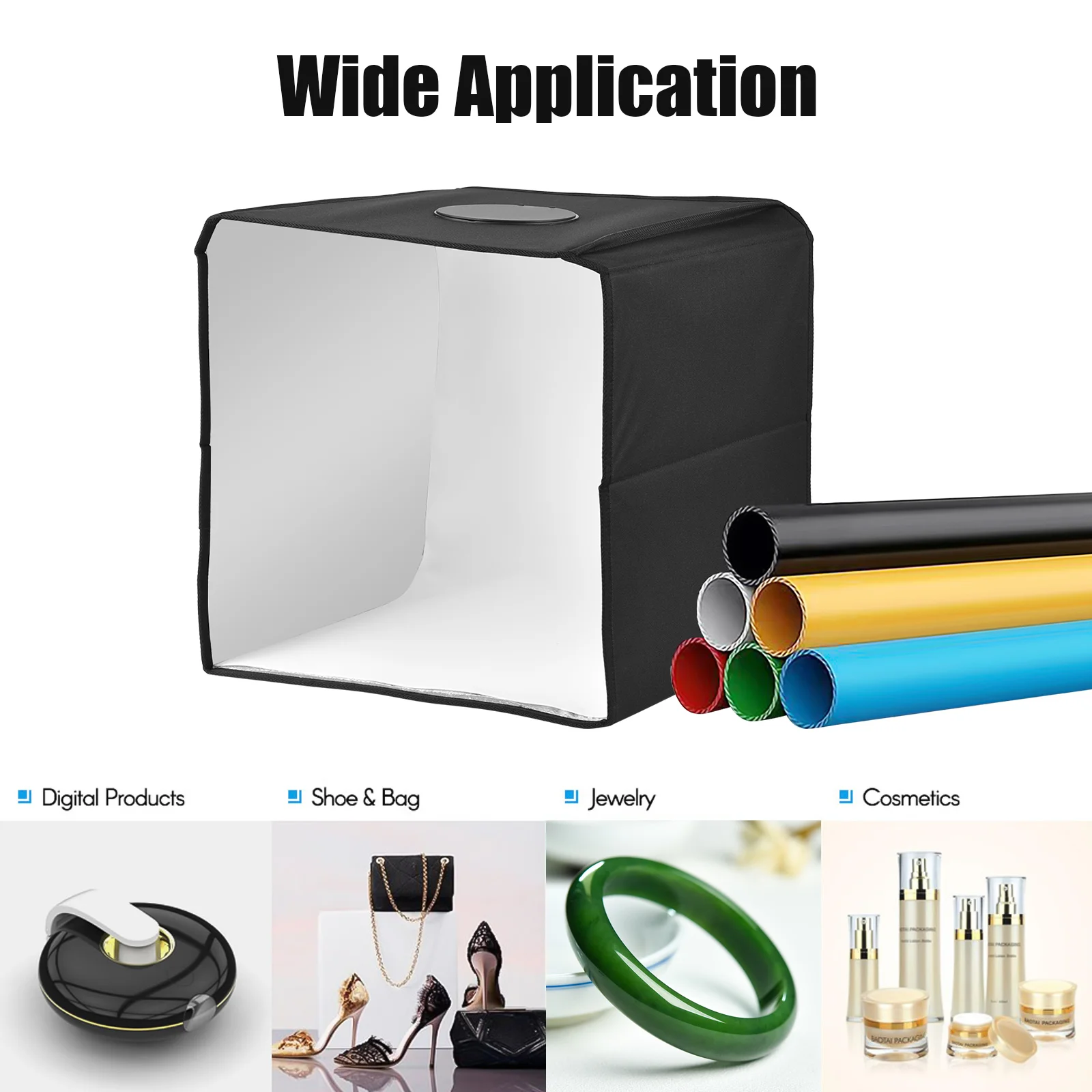 40 X 40cm Portable Mini Photography Light Box Integrated Professional Light Tent USB Power Supply for Studio Product Photography