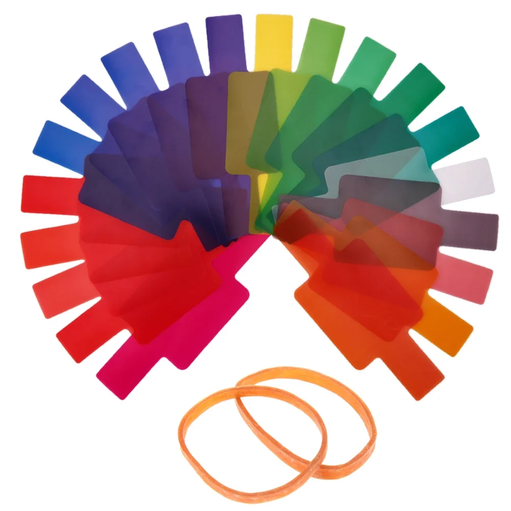 for Canon Yongnuo DSLR Camera 20pcs Flash Speedlite Color Gels Filters Camera Accessories for Adjust the Fash Color Temperature