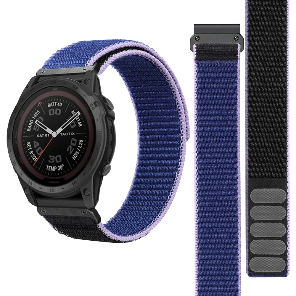 

26MM Quick Release Nylon Strap For Garmin Enduro D2 Fenix 7X 6X 6X Pro 5X MK1 Mk2i Smartwatch Replacement Wristbands Bracelet