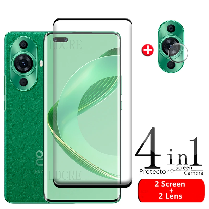 

4-in-1 For Huawei Nova 11 Pro Glass Huawei Nova 11 Pro Ultra Tempered Glass Full Curved Screen Protetor Nova 11 Nova11 Pro Glass
