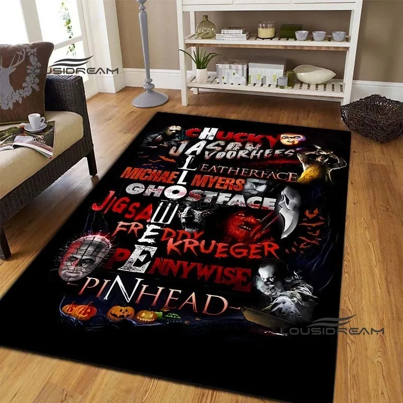 Halloween Carpets and Rug Horror movie Carpet Floor Mat Living Room Bedroom Decorate Large Area Soft Carpet Kids Room Rug 2