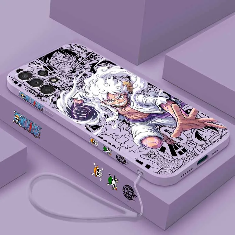 Enhanced Silicone Phone Case with Liquid Left Rope - O-One Piecer Series