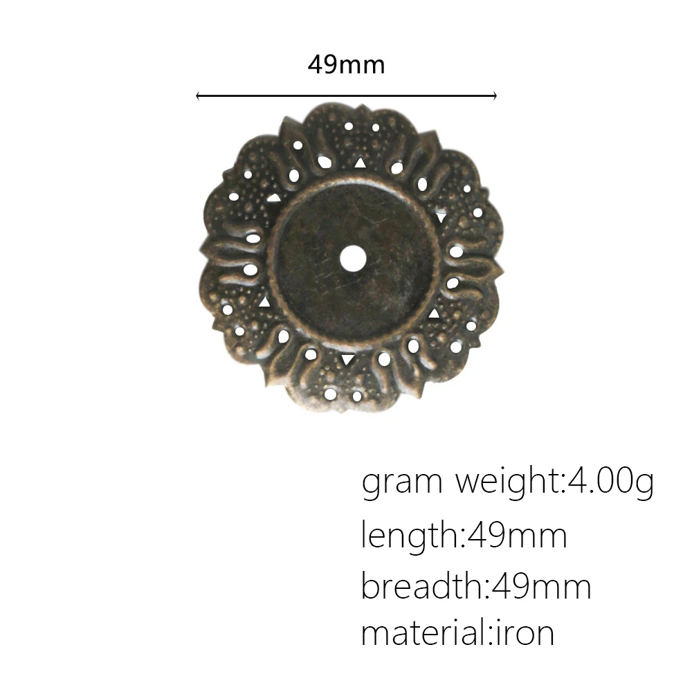 

914 Antique Wooden Box Gift Box Corner Decoration Corner Iron Fillet Code Corner Protector Round Corner Piece 49mm