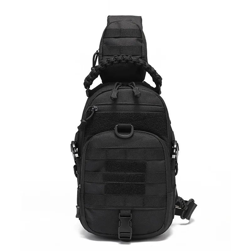 Tactical Messenger Bag for Men Nylon Military Sling Backpack MOLLE System Chest Pack Travel Crossbody Bag