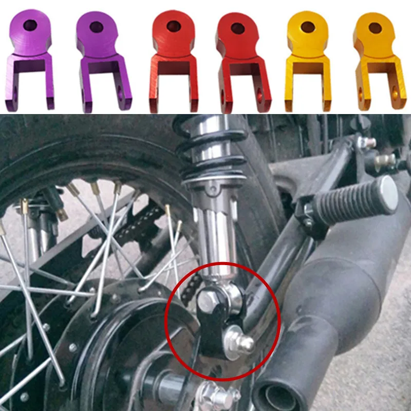 Motorcycle Rear Shock Absorber Extenders - CNC Heightening Adapter for Suspension Adjustment